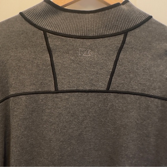 Cutter and Buck Men's Charcoal Zip-Up Sweater - Picture 8 of 8